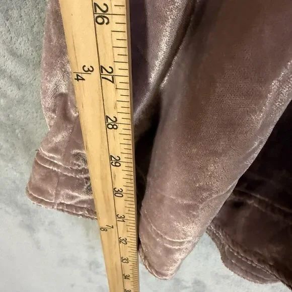 NWT Free People Portia Velvet S Pink Dress V-Neck Balloon Sleeve Romantic Boho - Picture 6 of 10